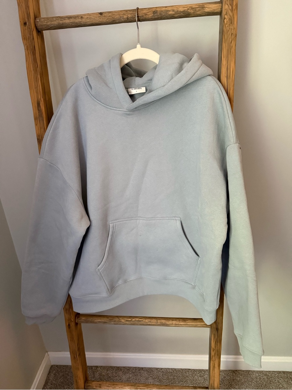 Light Blue Women's Pullover Hoodie Sweatshirt